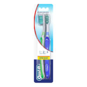 Oral-B Cepillo Dental 123 Shiny Clean Medio 2 Uds