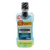 Listerine Mentol Sabor Suave Pack 500Ml + 250Ml